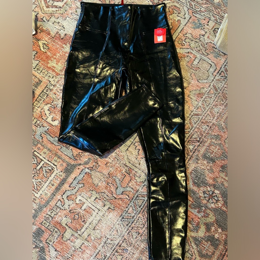 SPANX patent leather leggings